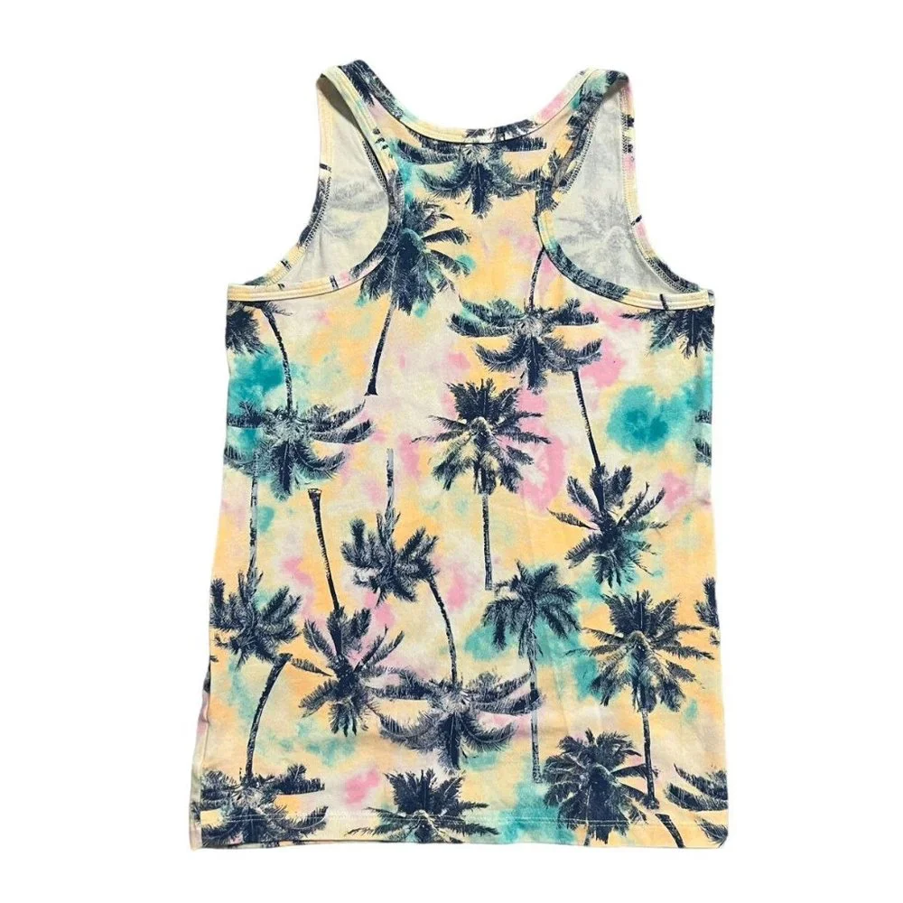 Old Navy L (10/12Y) Palm Trees Tank Top